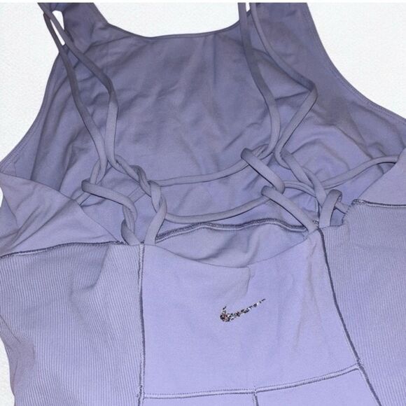 Nike Yoga Dri-Fit Luxe Women’s 5" Jumpsuit Lavender Purple size XL NWT - Picture 3 of 9
